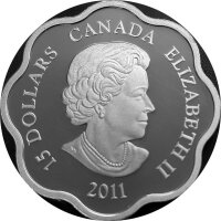 Kanada 15 Dollars 2011 Lunar Jahr des Hasen Lotus