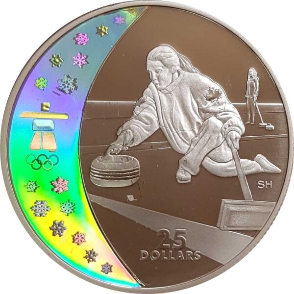 Kanada 25 Dollars 2007 Olympiade Curling