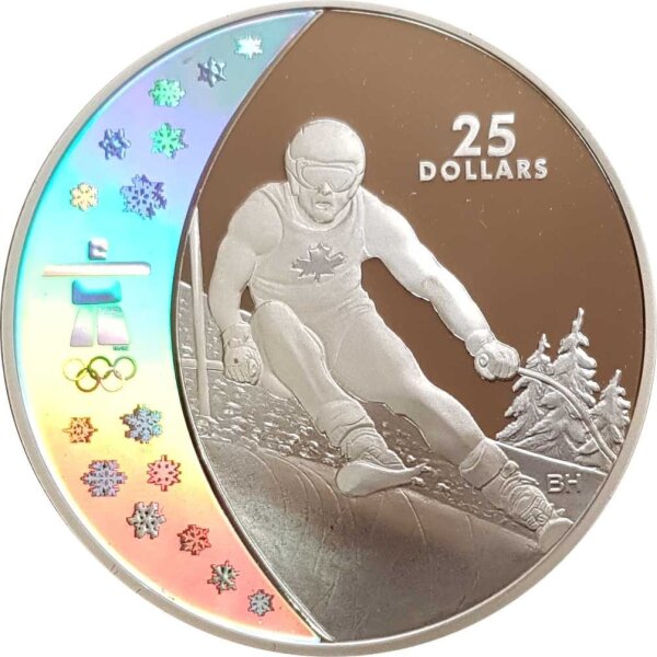 Kanada 25 Dollars 2007 Olympiade Ski Alpin
