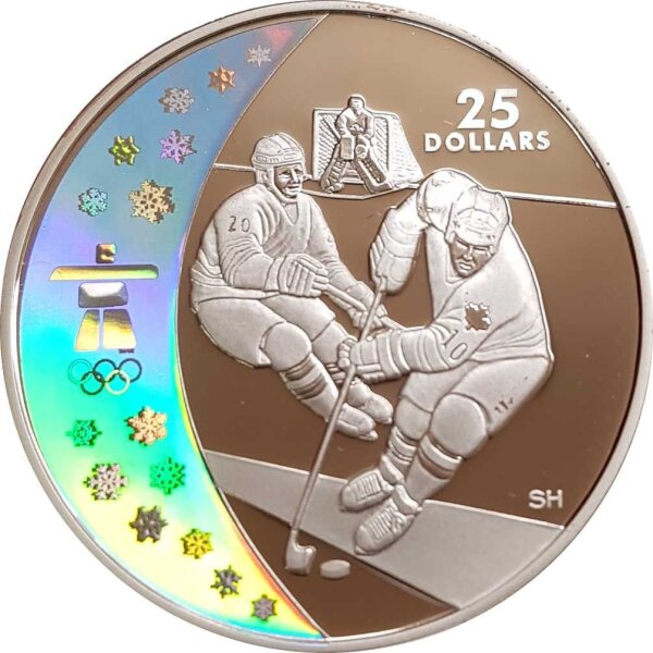 Kanada 25 Dollars 2007 Olympiade Eishockey