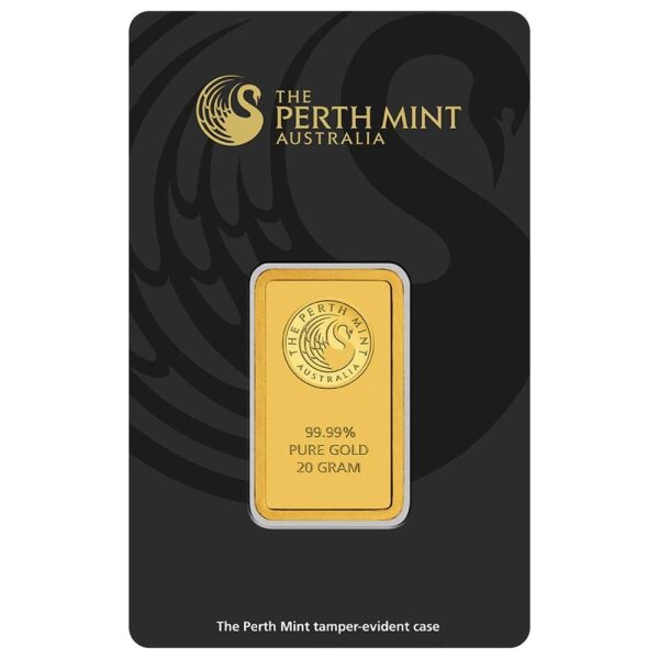 20 Gramm Goldbarren Perth Mint