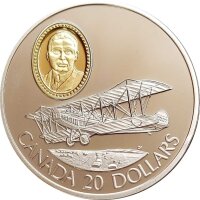 Kanada 20 Dollars Motorflug 1992 De Havilland Gipsy Moth
