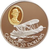 Kanada 20 Dollars Motorflug 1994 Vickers Vedette