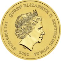 Tuvalu Die Simpsons - 2020 Homer Simpson 1 oz Gold