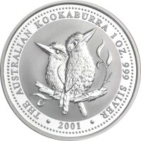Australien Kookaburra 2001 1 oz Silber