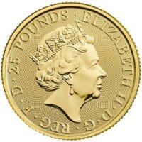 UK The Queen´s Beasts 8. Ausgabe 2020 White Lion 1/4 oz Gold