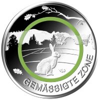 Deutschland 5 Euro 2019 "Gemäßigte Zone" A - Polierte Platte