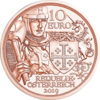 Österreich 10 Euro 2019 - Mit Kettenhemd und Schwert...