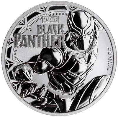 Tuvalu Marvel 3. Ausgabe 2018 Black Panther 1 oz Silber