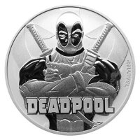 Tuvalu Marvel 5. Ausgabe 2018 Deadpool 1 oz Silber