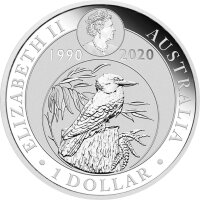 Australien Kookaburra 2020 1 oz Silber - 30 Jahre Jubiläum