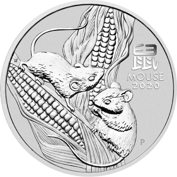 Australien Lunar III 2020 Jahr der Maus 2 oz Silber