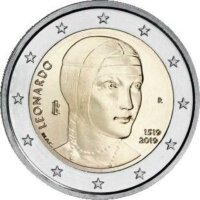 Italien 2 Euro 2019 "Leonardo da Vinci"
