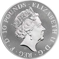 UK The Queen´s Beasts 6. Ausgabe 2020 Falcon 10 oz Silber