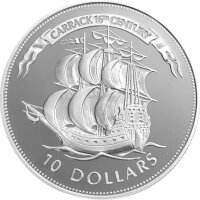 Belize 10 Dollars 1995 Karacke - Silber PP