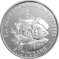 Cook Islands 50 Dollars 1989 Kolumbus und Santa Maria 1...