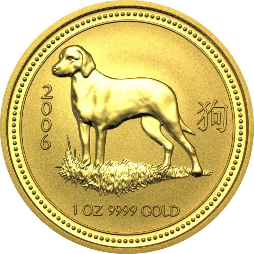 Australien Lunar I 2006 Jahr des Hundes 1/2 oz Gold