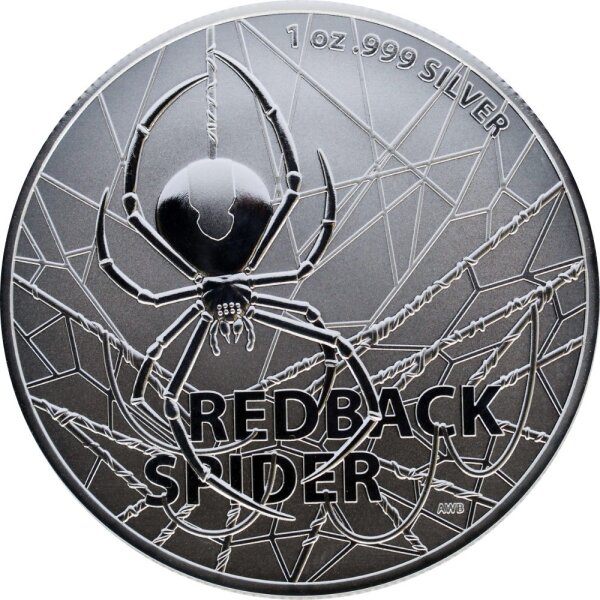 Australien Most Dangerous RAM Redback Spider 2020 1 oz Silber