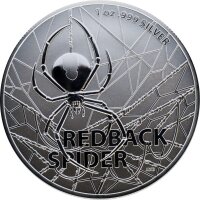 Australien Most Dangerous RAM Redback Spider 2020 1 oz...