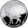 Tschad Celtic Animals Irish Red Deer - Hirsch 2019 1 oz Silber
