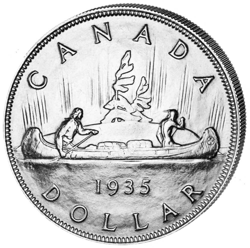 Kanada 1 Dollar 1972 Kanu - Elisabeth II - Silber