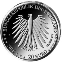 Deutschland 5 x 20 Euro 2016 Sammlermünzenset PP