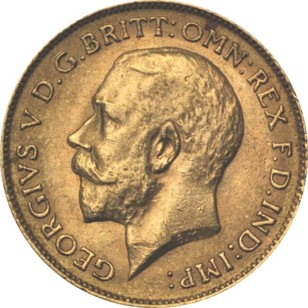 UK 1/2 Pfund Sovereign div. Gold Georg V