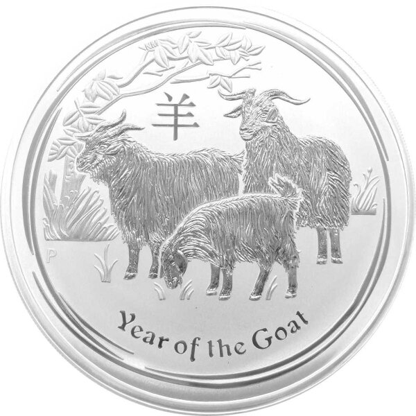 Australien Lunar II 2015 Jahr der Ziege 1000 Gramm Silber
