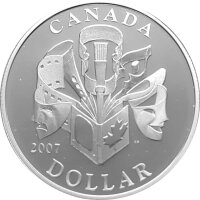 Kanada 1 Dollar 2007 Zu Ehren der Kunst - Silber PP