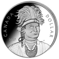 Kanada 1 Dollar 2007 Thayendanegea - Silber PP