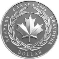 Kanada 1 Dollar 2006 Tapferkeitsmedaille - Silber PP