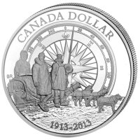 Kanada 1 Dollar 2013 Arktis Expedition - Silber PP