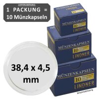 Ø 38,4 x 4,5 mm Münzkapseln Lindner 1 Pack =...