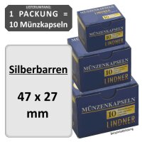 Ø 47 x 27 mm Münzkapseln 1 Pack = 10 Stück