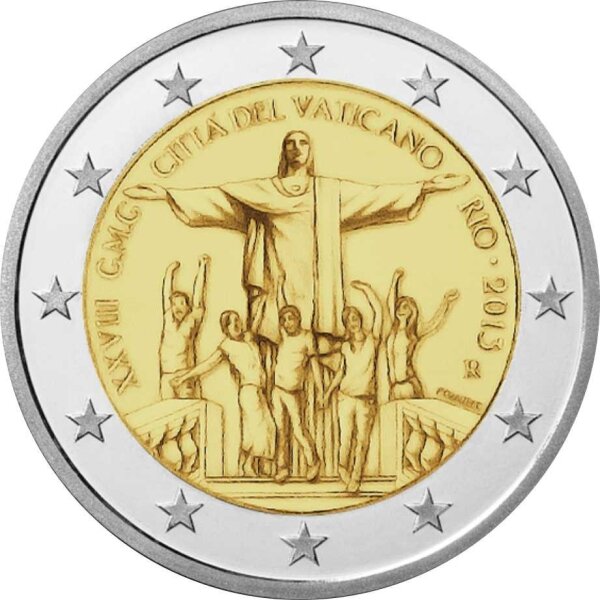 Vatikan 2 Euro 2013 "28. Weltjugendtag"