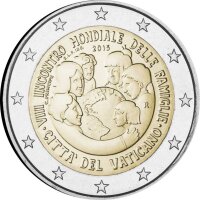 Vatikan 2 Euro 2015 "8. Welt-Familientreffen"