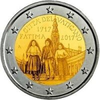 Vatikan 2 Euro 2017 "Erscheinungen der Fatima"