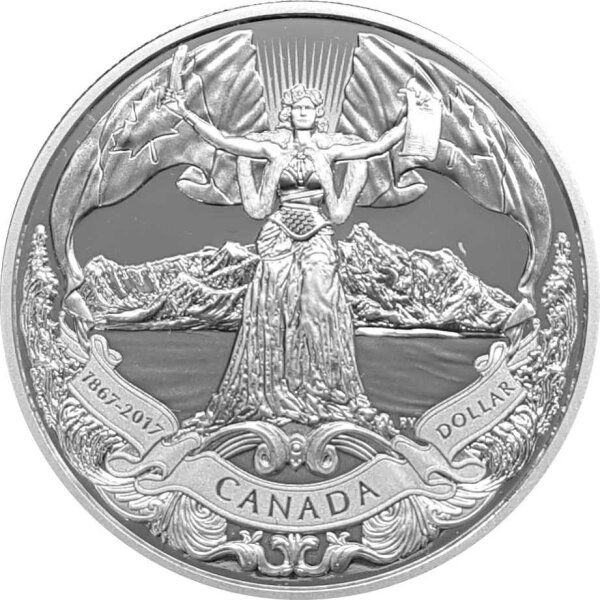 Kanada 1 Dollar 2017 150 Jahre Konföderation - Silber PP