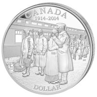 Kanada 1 Dollar 2014 Erster Weltkrieg - Silber