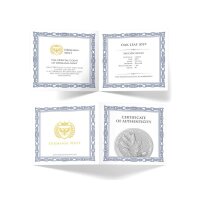 Round Mystischer Wald Oak Leaf - Eichenblatt 2019 1 oz Silber