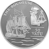 Vanuatu 50 Vatu 1993 - Fregatte "La Boudeuse" -...