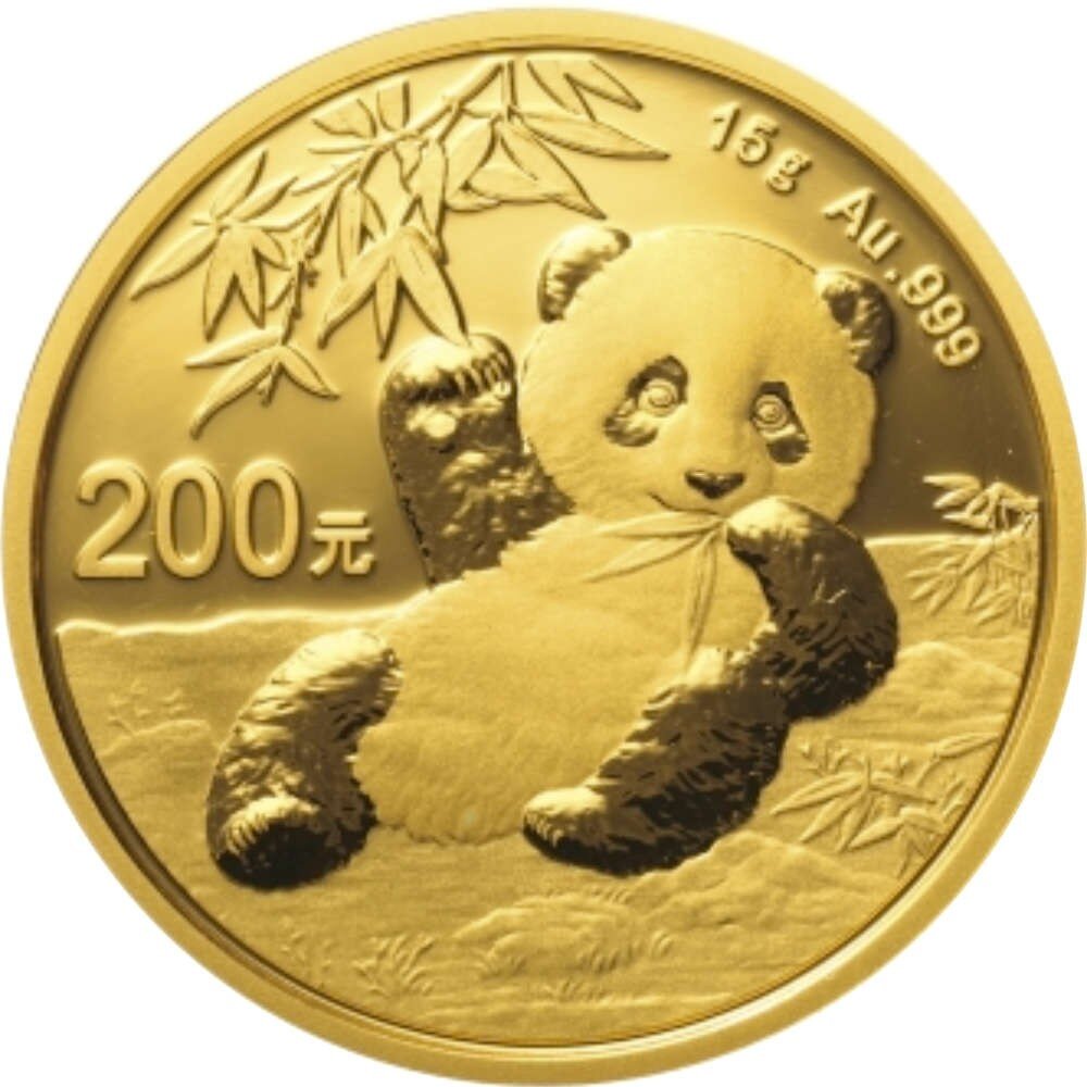 China Panda 2020 15 Gramm Gold - Original-Folie