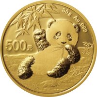 China Panda 2020 30 Gramm Gold - Original-Folie