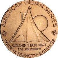 USA Indianerhäuptling 1 AVDP-Unze Kupfer
