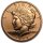 USA Peace Dollar 1 AVDP-Unze Kupfer
