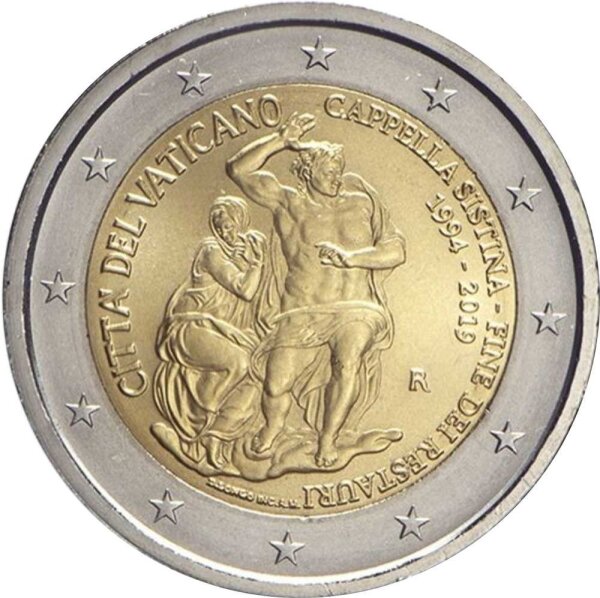 Vatikan 2 Euro 2019 "Sixtinische Kapelle"