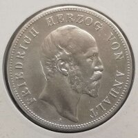J.021 Anhalt 5 Mark 1896 -A- Herzog Friedrich I - ss