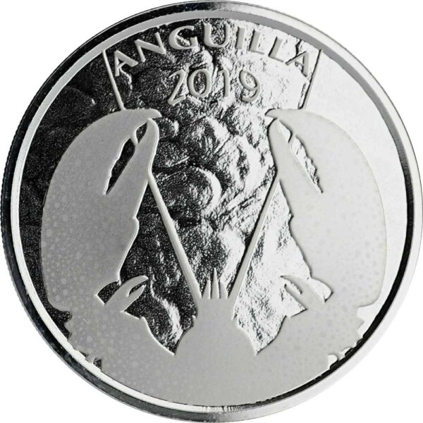 EC 8 II. 6. Ausgabe 2019 Anguilla Lobster - Hummer 1 oz Silber