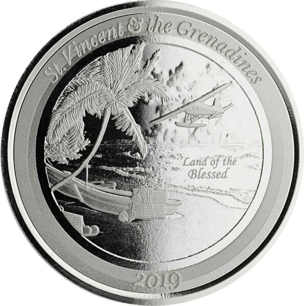 EC 8 II. 7. Ausgabe 2019 SVG Seaplane - Flugzeug 1 oz Silber