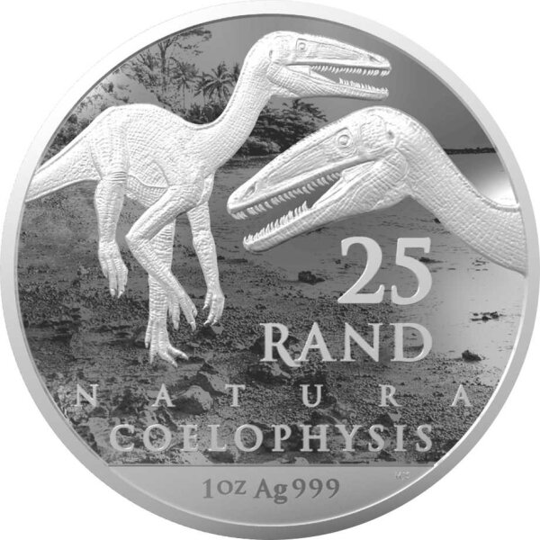 Südafrika Natura - Coelophysis 2020 1 oz Silber
